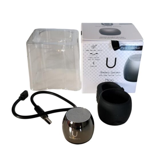 EUC U Wireless Speaker with Carry Clip - Micro Hematite Mirror - Picture 1 of 7